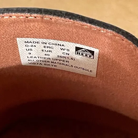 REEF Women’s Mule Clogs US 9 | Suede Leather, Cork Footbed, Slip-On - Picture 6 of 11